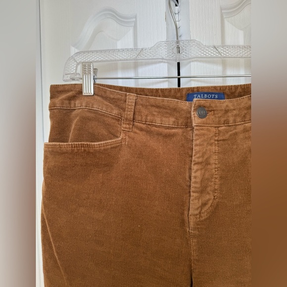Talbots - Corduroy Pants Classic Fit Soft Stretch Fabric Straight Leg Casual - Picture 4 of 6